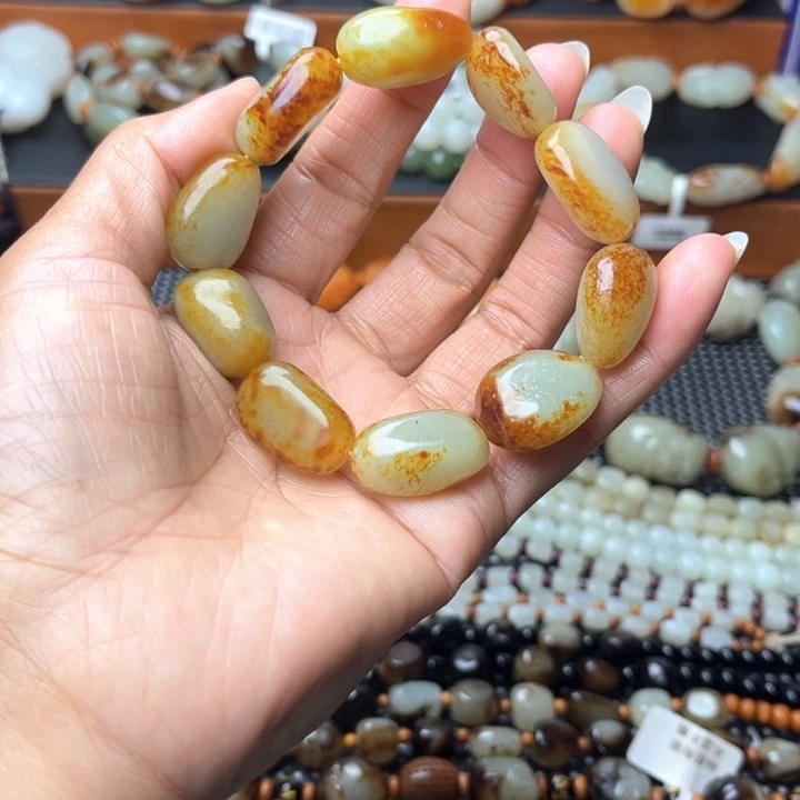 库***作和田玉未镶嵌手链