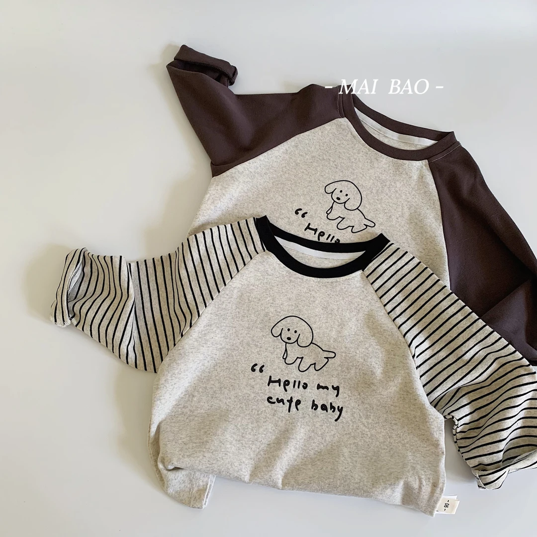 上衣秋季儿童新款湖州织里宝宝男女秋装童装长袖批发韩版2025T恤