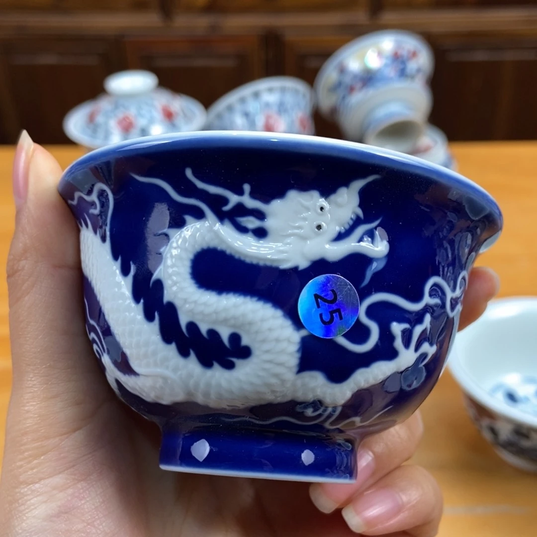 手绘现代茶具得古董