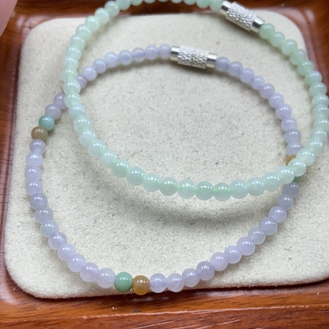 翡翠未镶嵌颈饰珠子