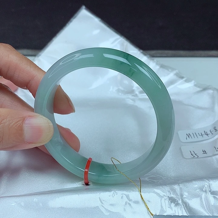 翡翠未镶嵌手镯55圈4458