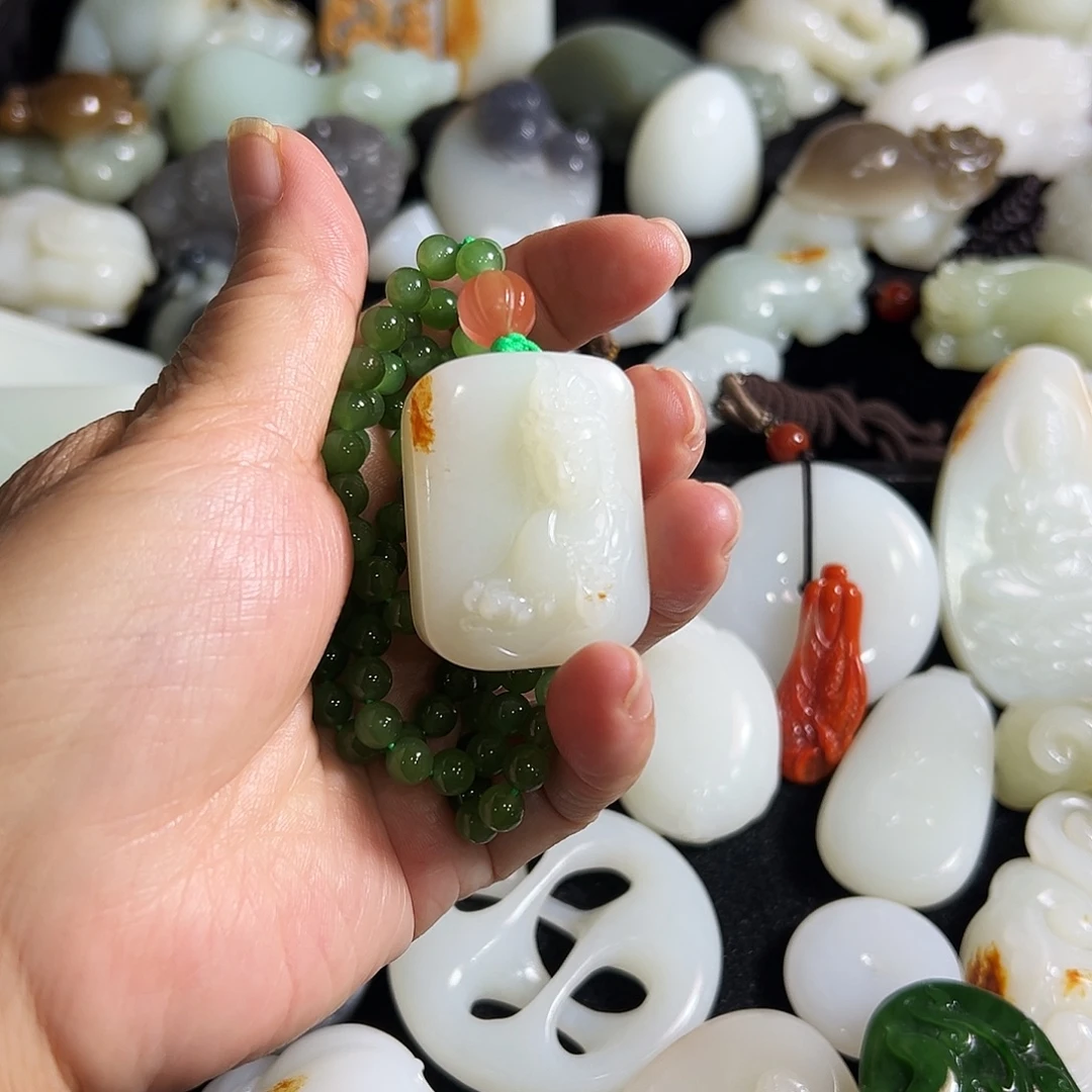 和田玉未镶嵌挂件