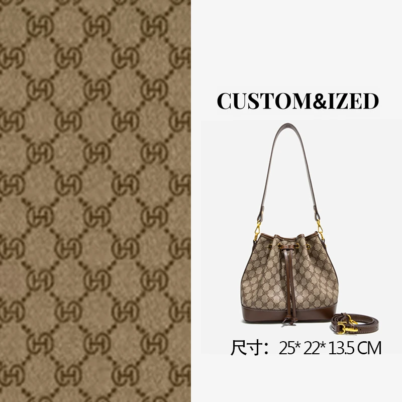 8198灰色斜挎包单肩印花包复古托特包斜挎包潮流气质女士时尚