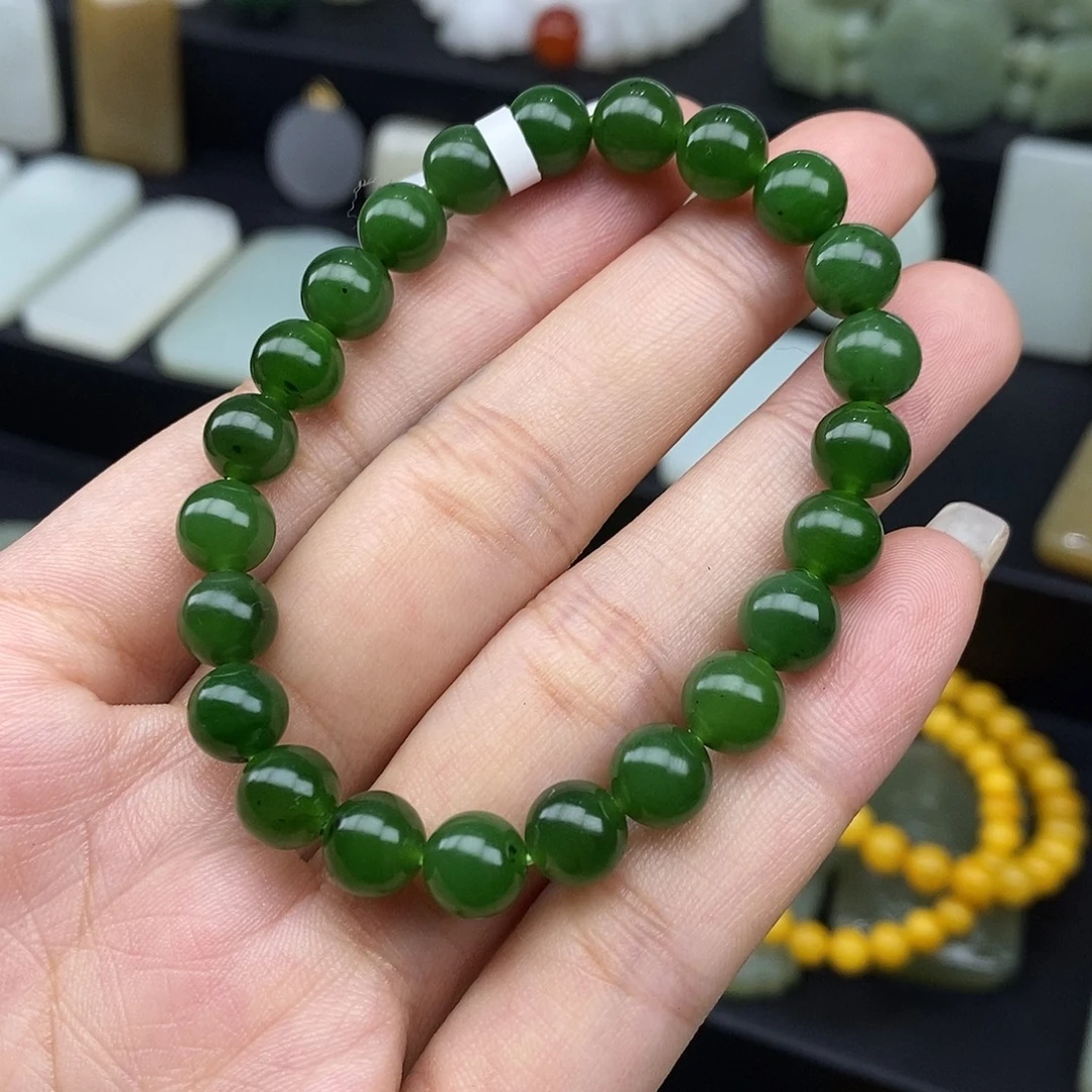 和田玉（碧玉）未镶嵌手串