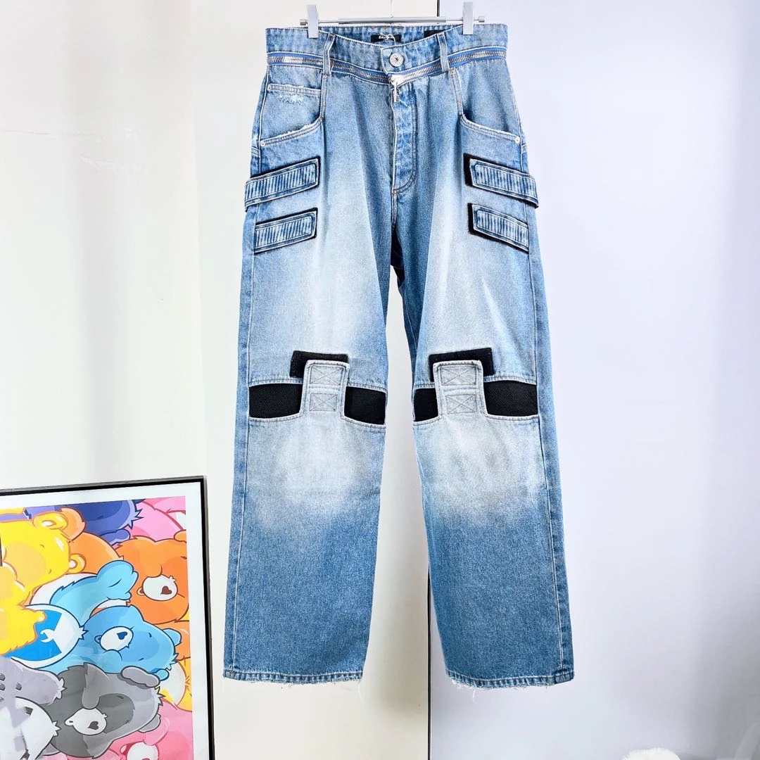 99新/Balmain/巴尔曼/牛仔裤/32码/Xsps13321