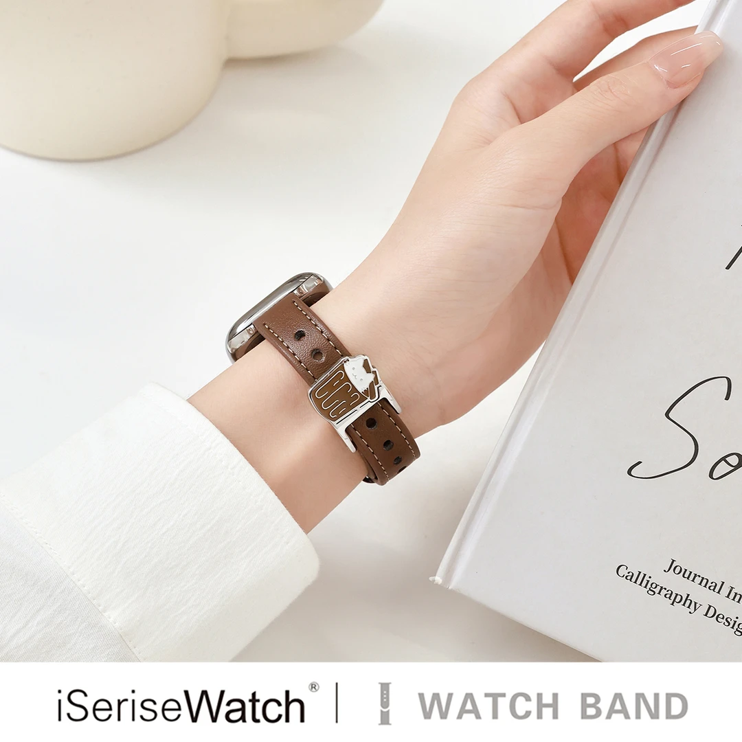 【咖啡猫】iserisewatch适用apple watch11表带苹果手表s10秋冬