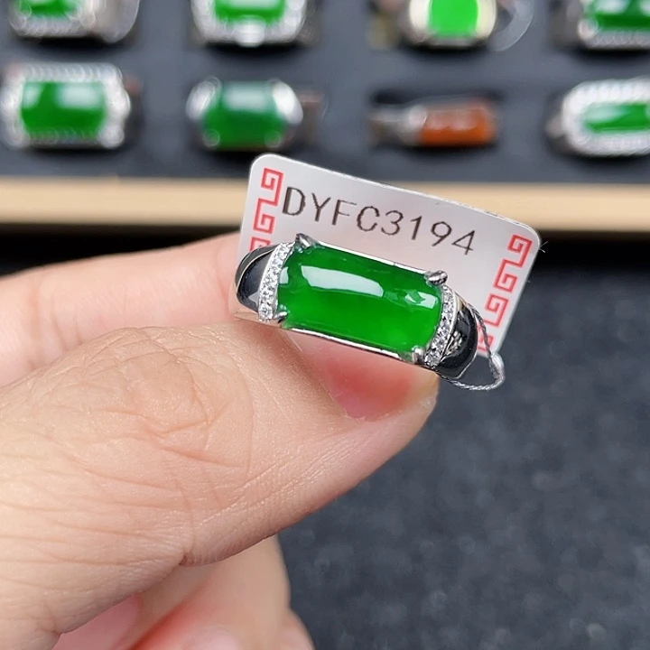 翡翠戒指银S925镶嵌用****4编号3194没有运费险