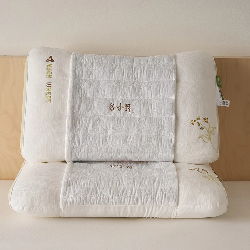 爆款新款谷小荞护颈枕 枕头枕芯透气家用幼儿低枕柔软学生单人