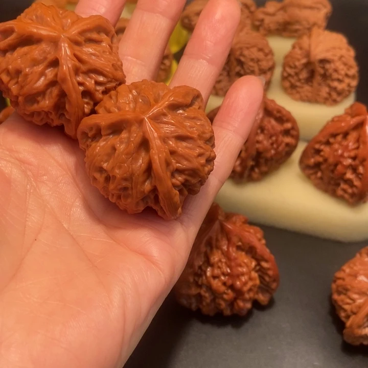 文玩核桃把件@***黄核桃43