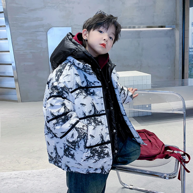 【现货现发】2025新款「浮雕五防」羽绒服假两件冬季童装男童中大童