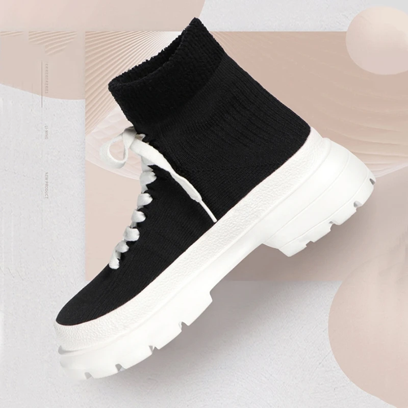 懒猫nono│Saynono 厚底女士高帮袜鞋休闲鞋/W15