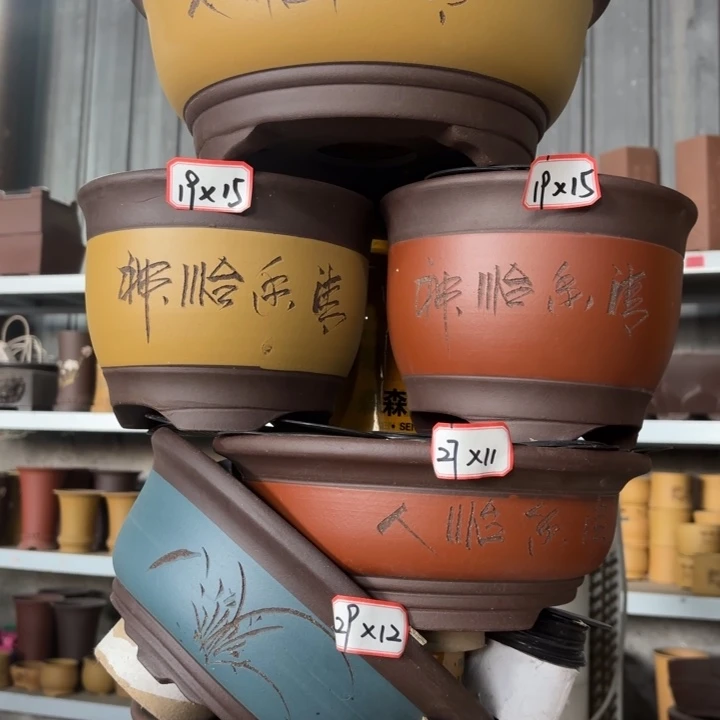 花盆紫砂100-6。