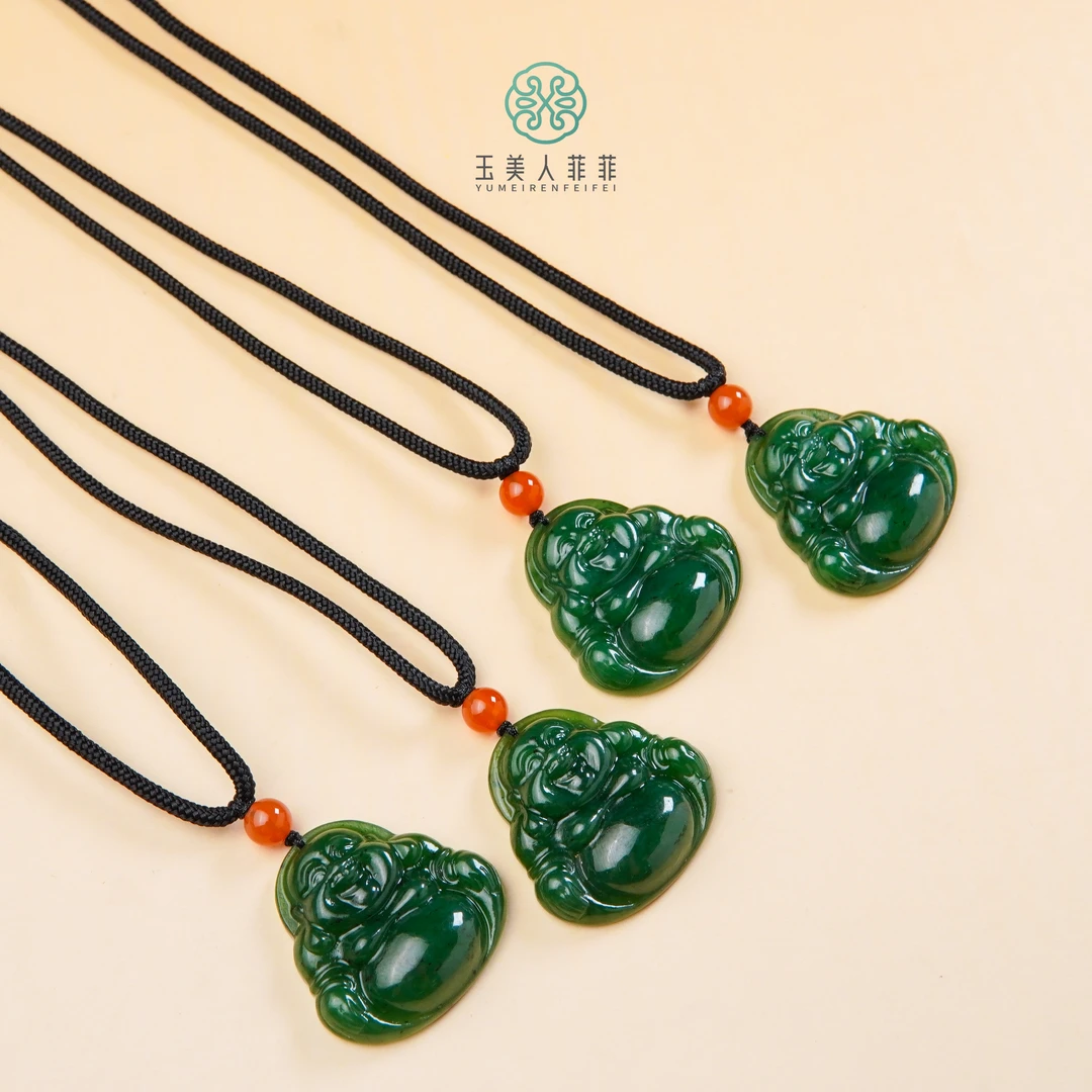 玉美人菲菲-和田玉佛公吊坠约30mm-多样性发一