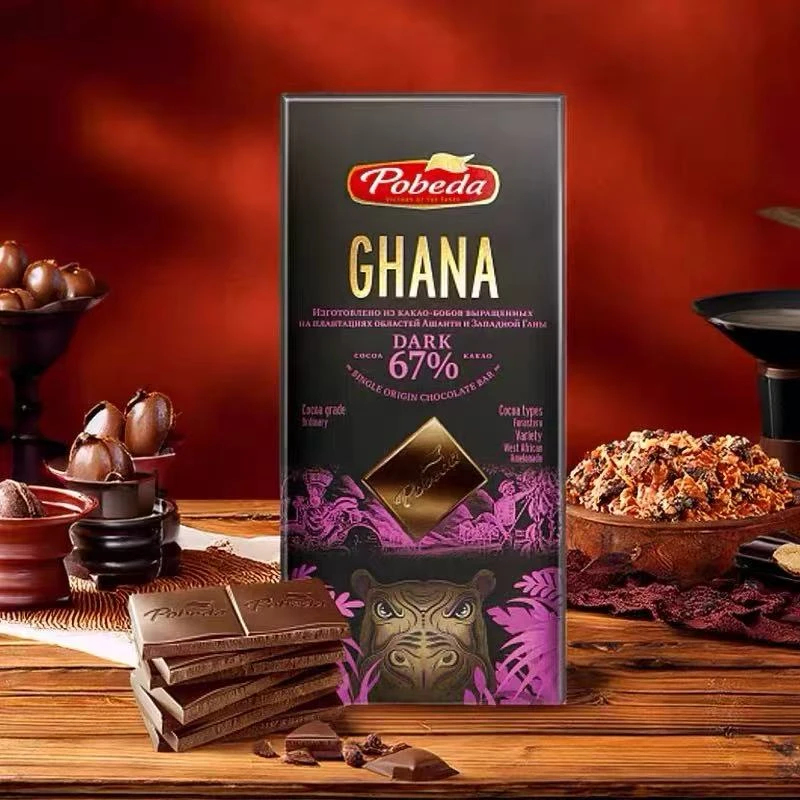 （兜兜）俄罗斯进口巧可胜牌加纳67%黑巧克力90克