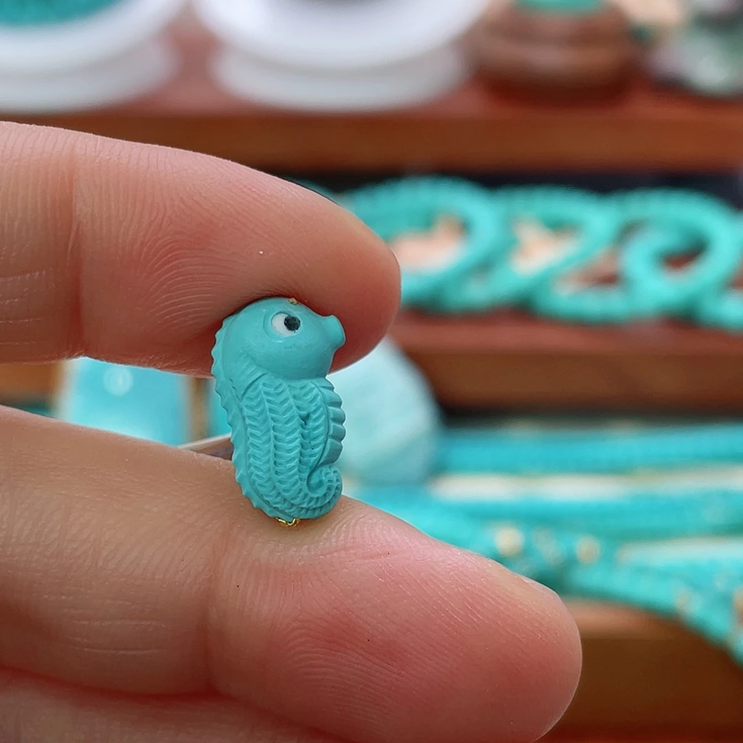 未镶嵌绿松石珠宝半成品