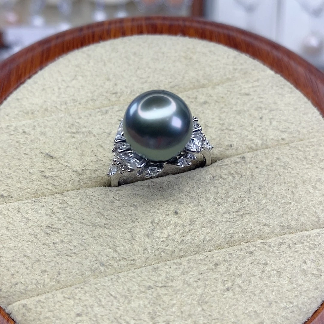 C***A淡水珍珠银S925镶嵌戒指