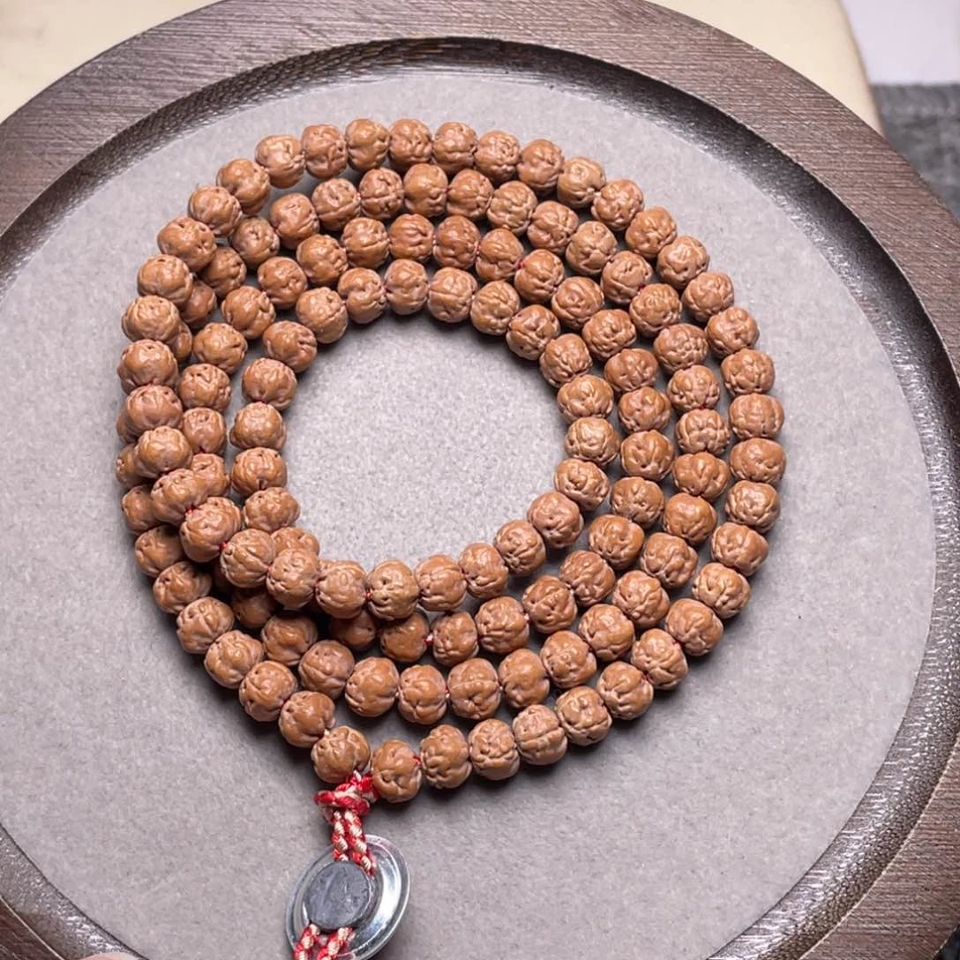 手串金刚菩提你***?私人定制超头佛手108尺寸6.5