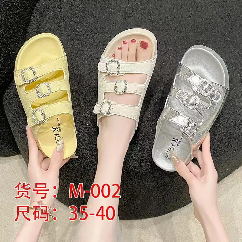 格姐家~超舒适一字型洋气半托010（鞋跟3厘米）