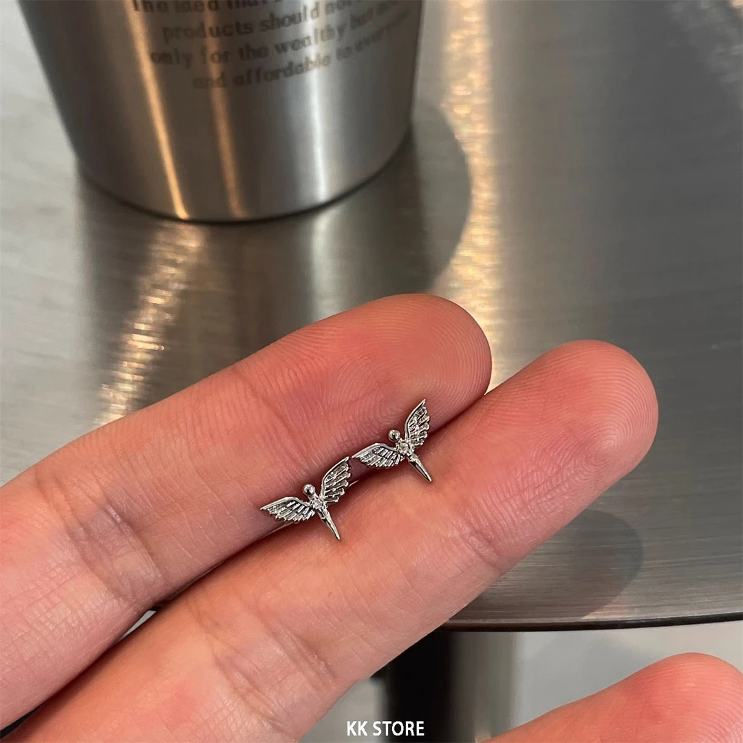 钛钢耳饰 轻奢耳骨钉小众设计感耳钉男生防过敏简约钛钢款女生