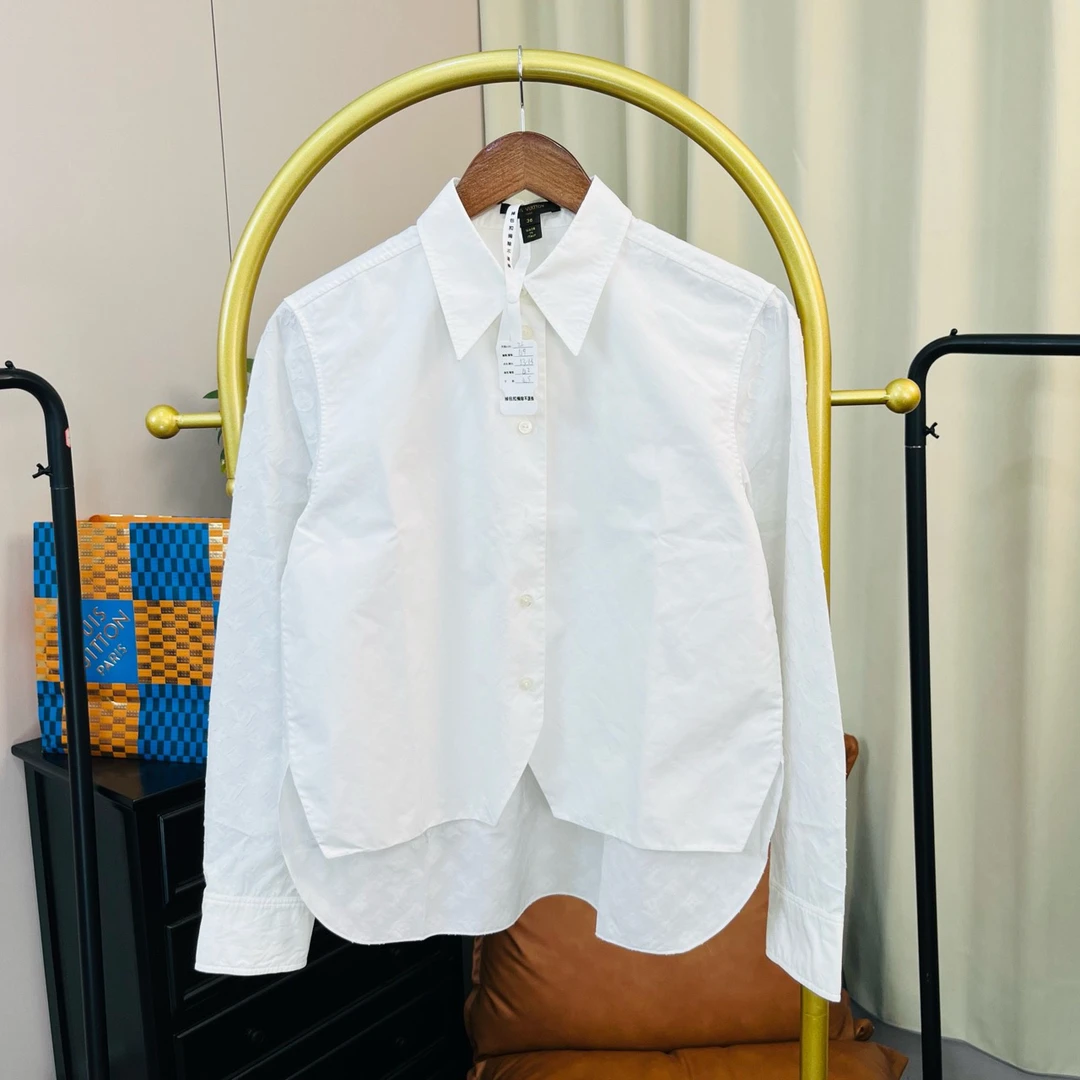 99新 LouisVuitton/路易威登 白色满印衬衫 36码