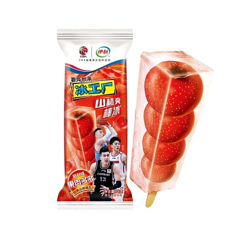 【25支】伊利冰工厂山楂爽棒冰70g