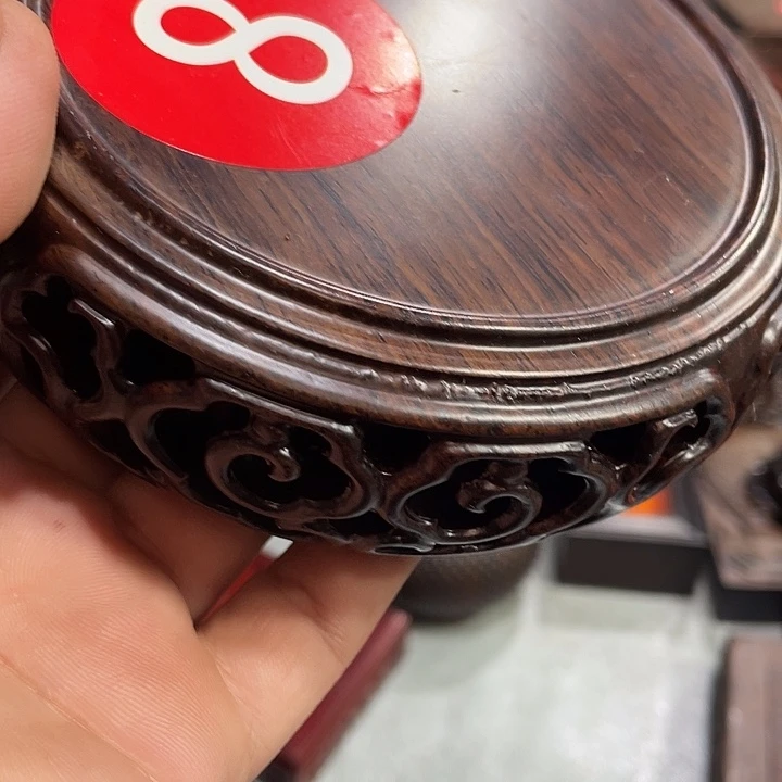 手工艺品琉璃红木底座工艺品10.5