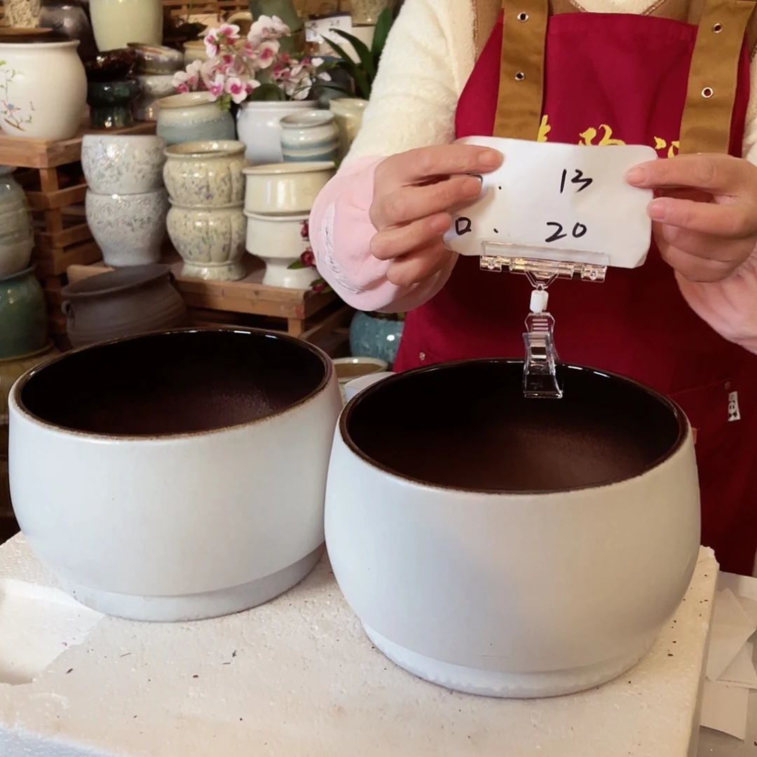 紫砂花盆高度13口径20