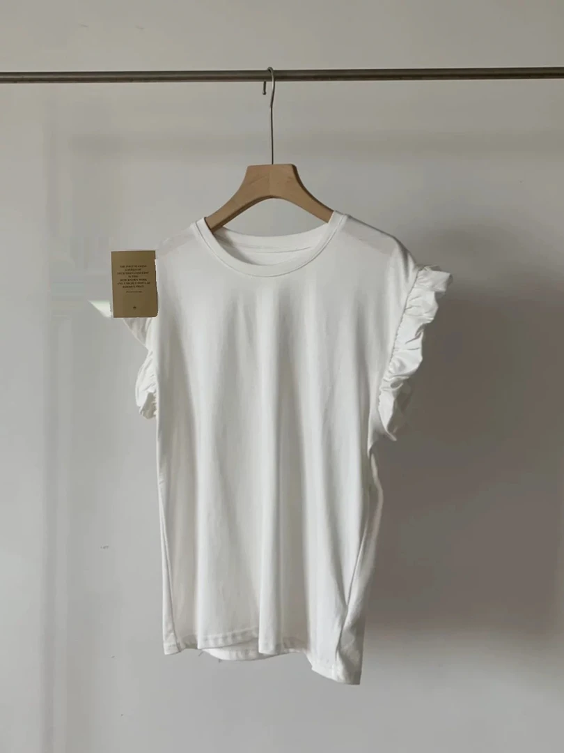 高品质百搭休闲T白色时尚夏季简约