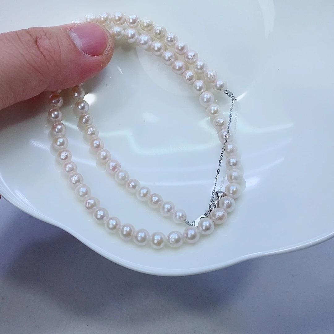 海水珍珠颈饰银S925镶嵌