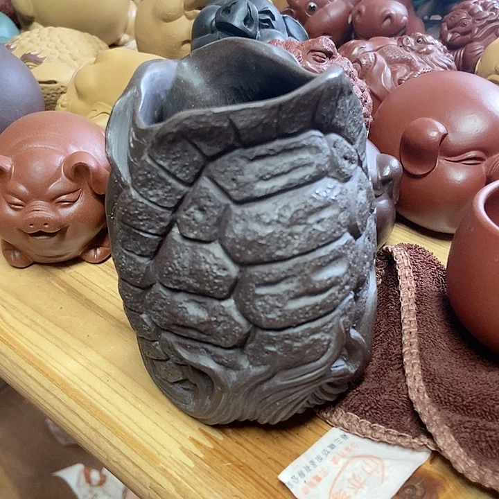踏***巅紫砂茶宠宜兴紫砂杯