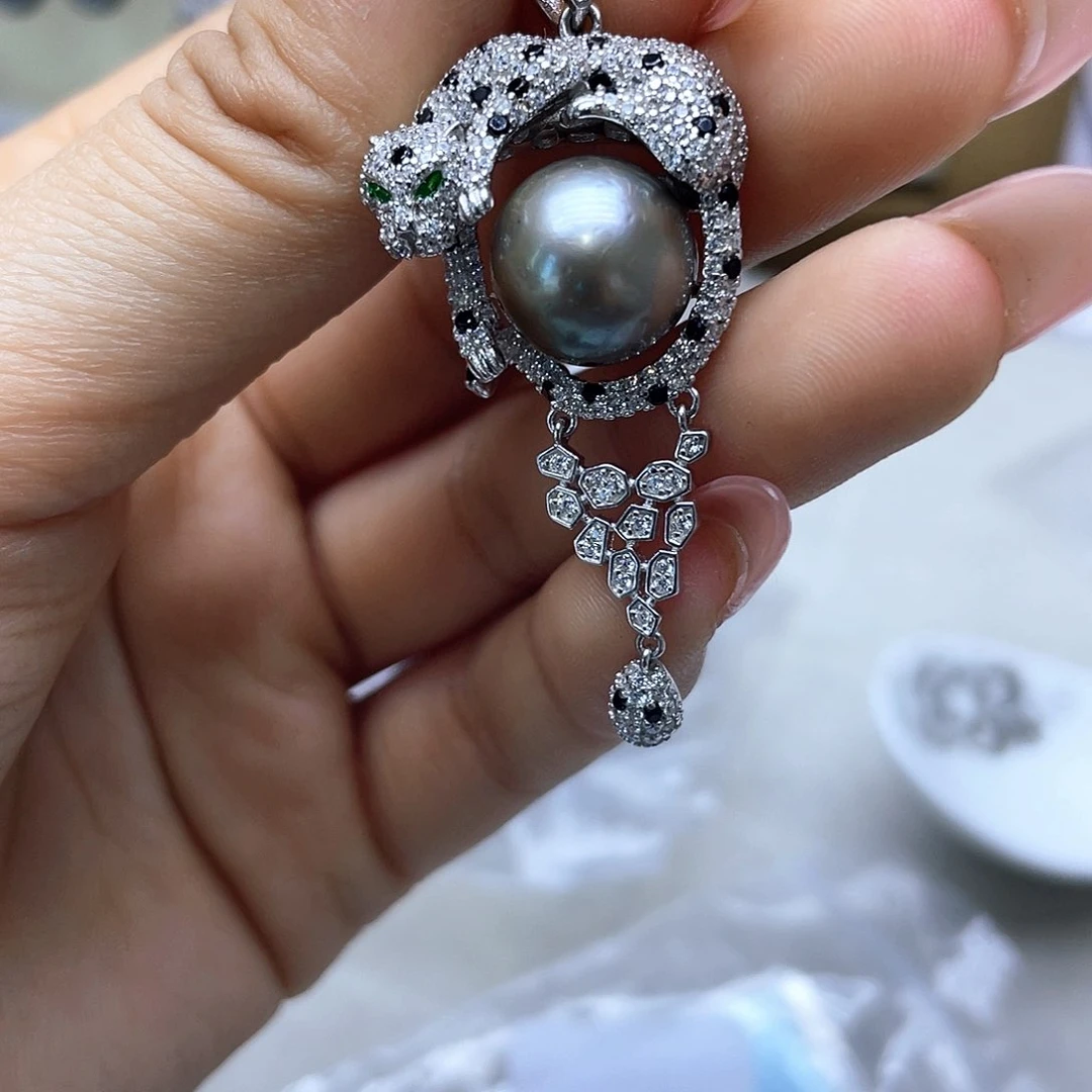 海水珍珠颈饰银S925镶嵌