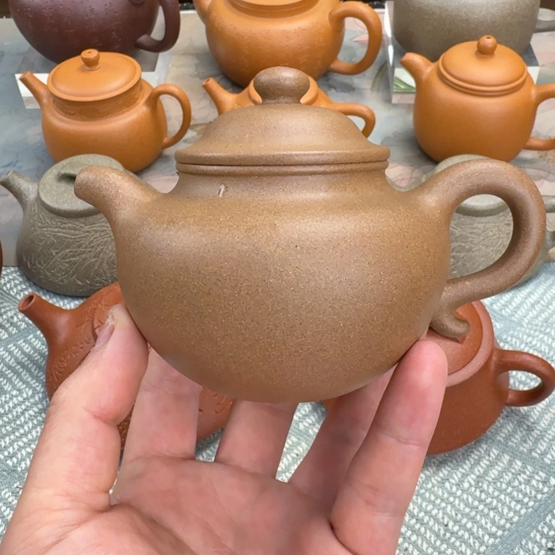 茶壶紫砂微瑕 大亨莲子 245cc 半手工 老段