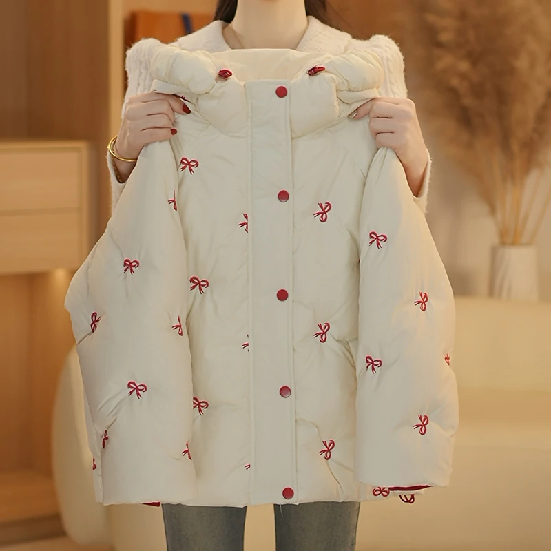 女童加厚时尚棉服冬装2025新款儿童冬季洋气保暖棉衣MF-25198