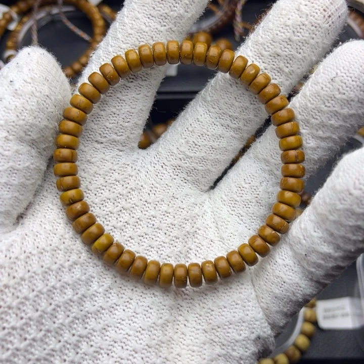 紫金鼠手串纯肉纯色微倒角药片7尺入门级练手串福利暴力归圆