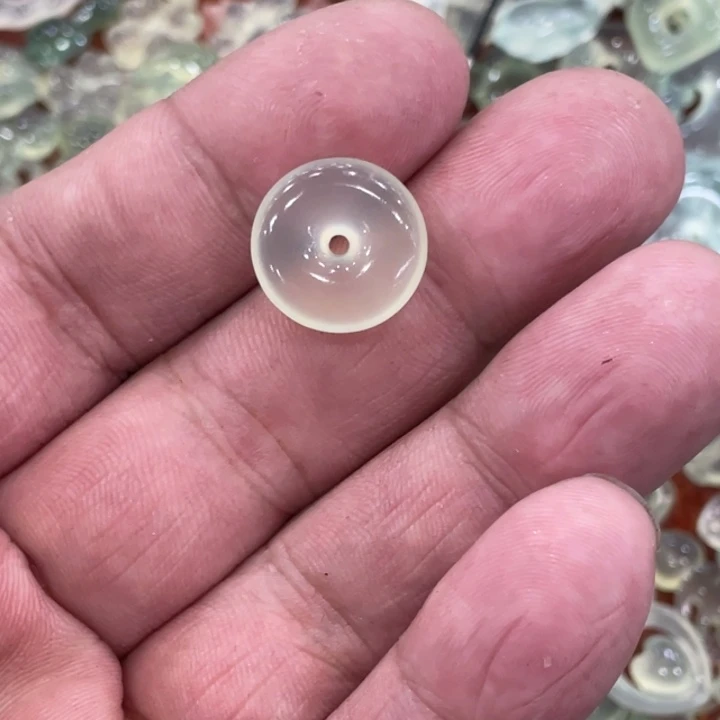 蛇纹石玉合金颈饰