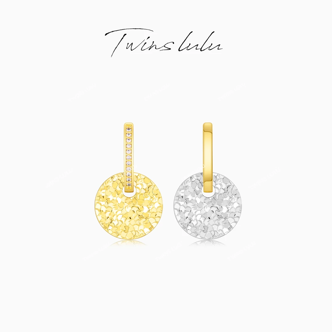 TWINS LULU 镀K金【反光板】轻奢气质百搭设计感冰冰耳环TSL2940