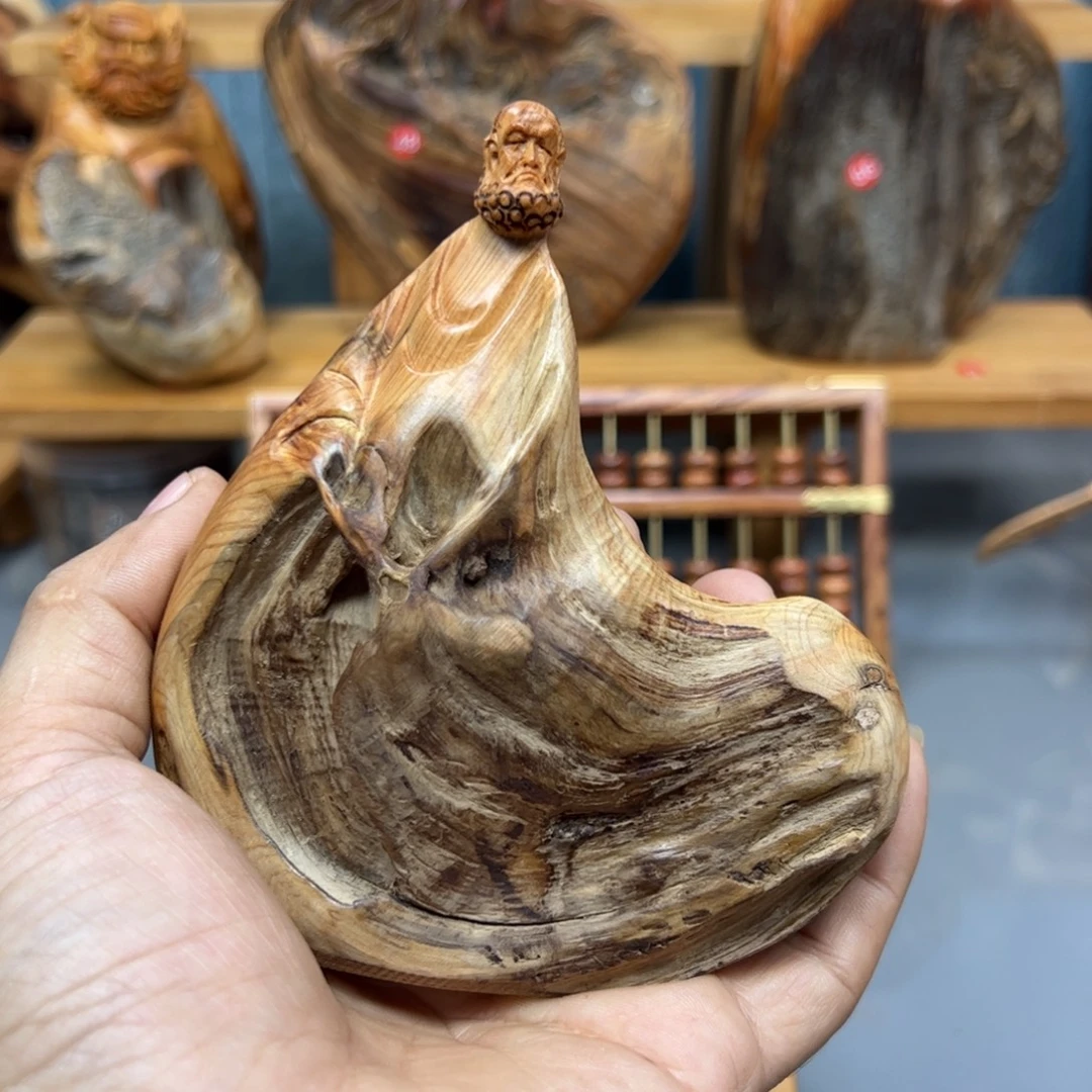 吗***吼木崖柏木摆件手把件