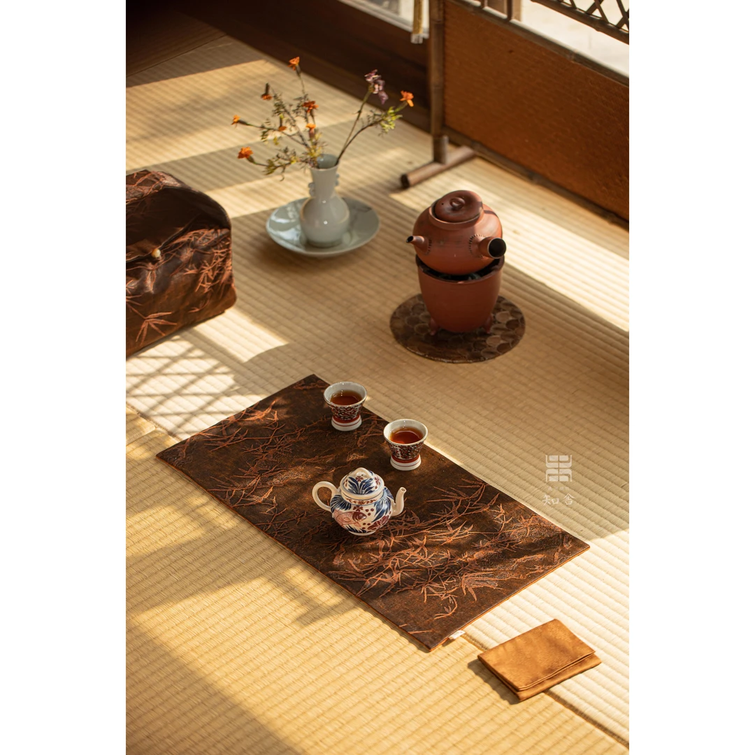 知舍·平安竹茶席25*48CM  34*65CM