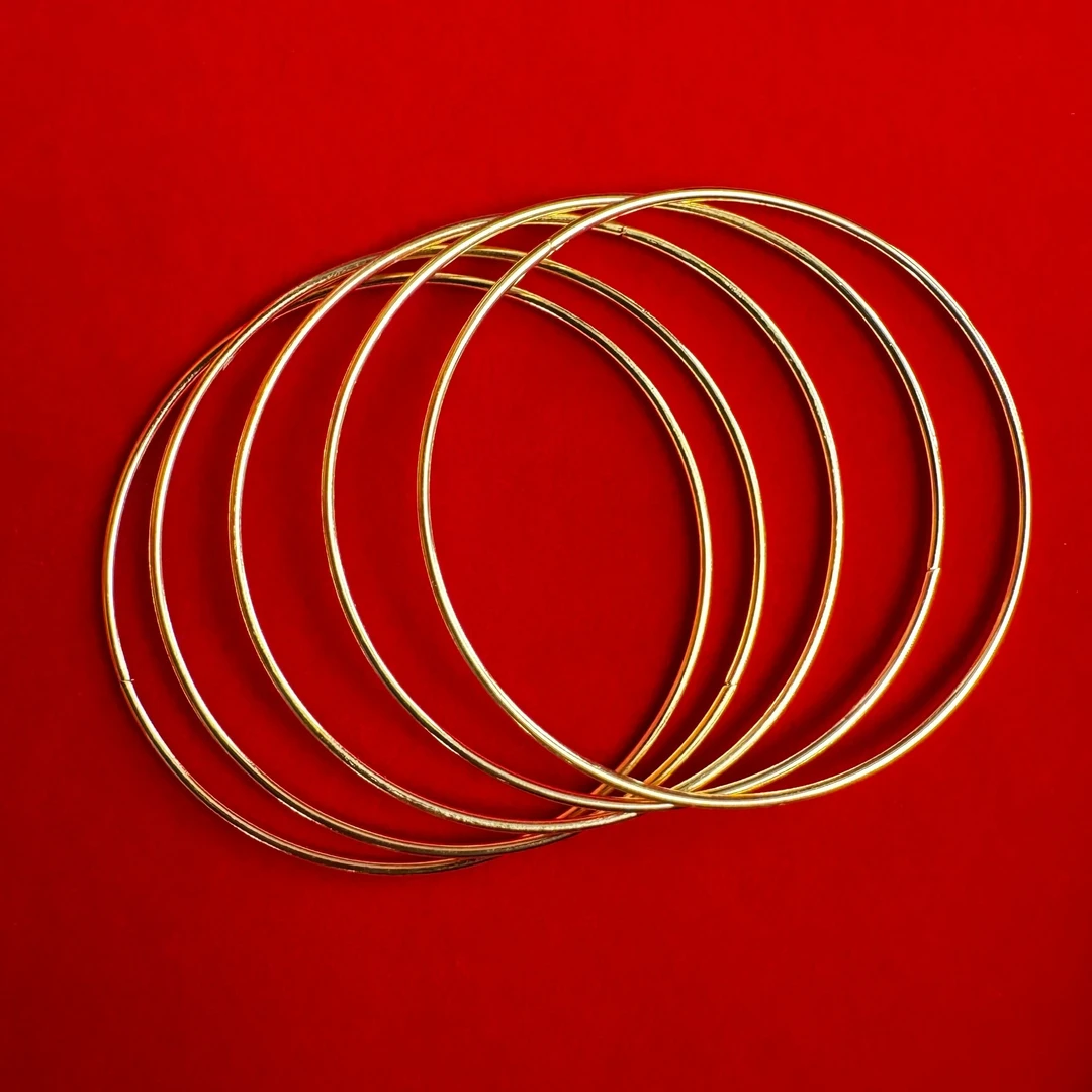 合金手镯 【粉丝福利】素圈金色简约手镯新人时尚