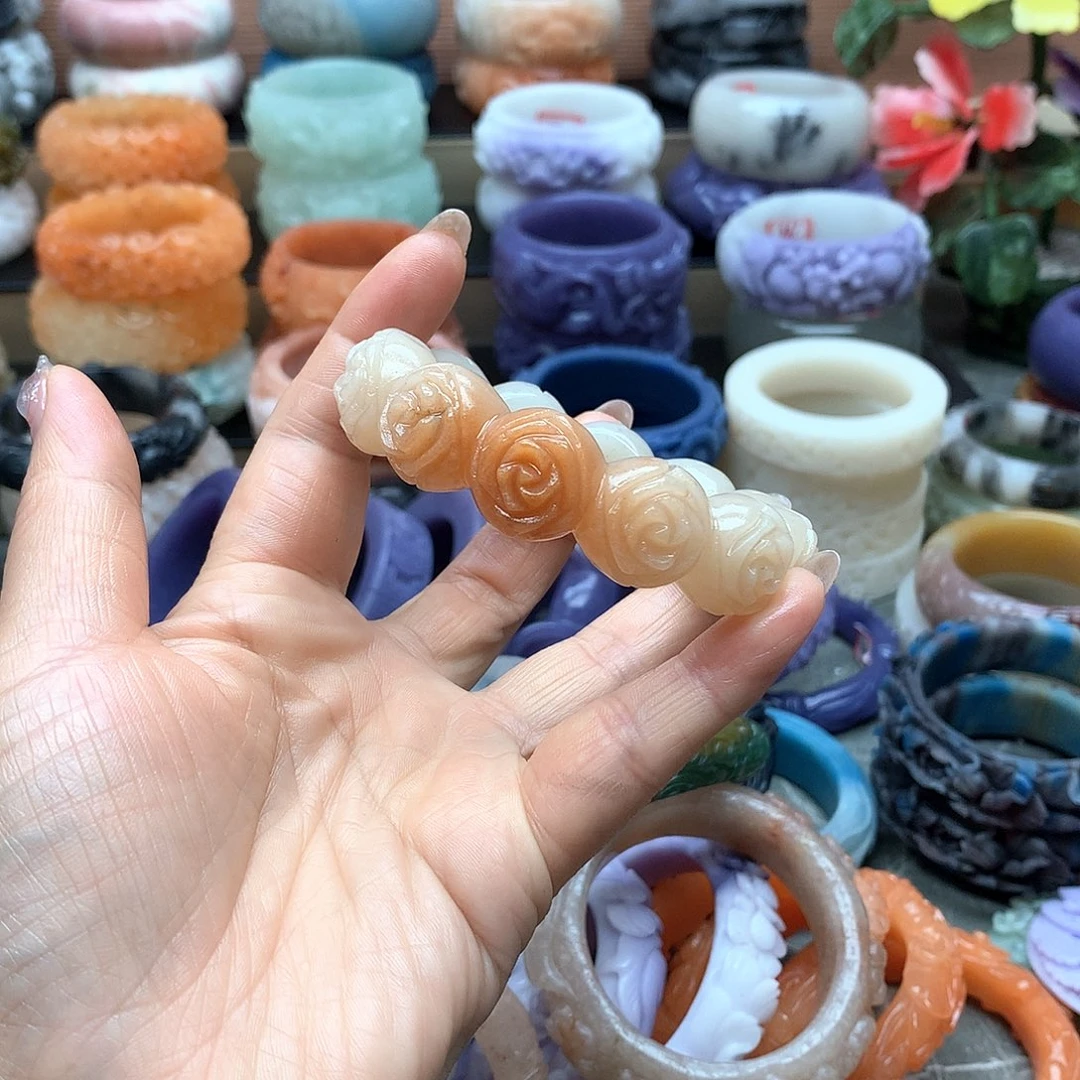 毛衣链未镶嵌石英质玉