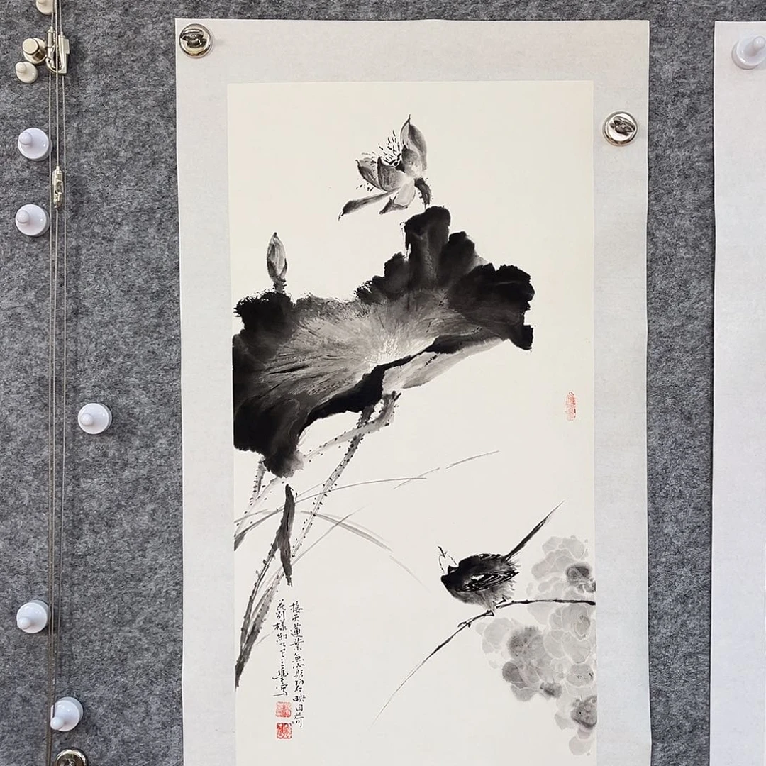国画花鸟画作品写意