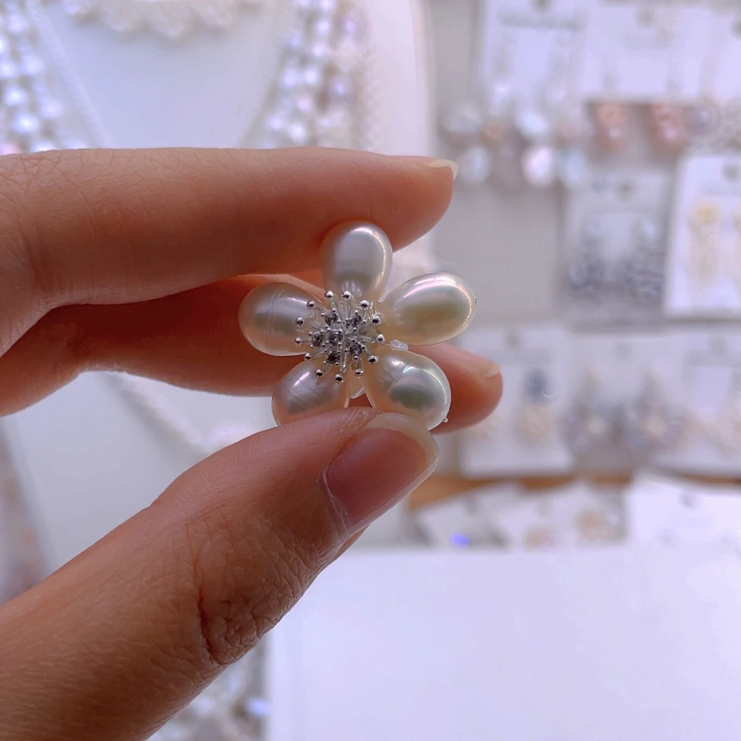 未镶嵌耳饰淡水珍珠