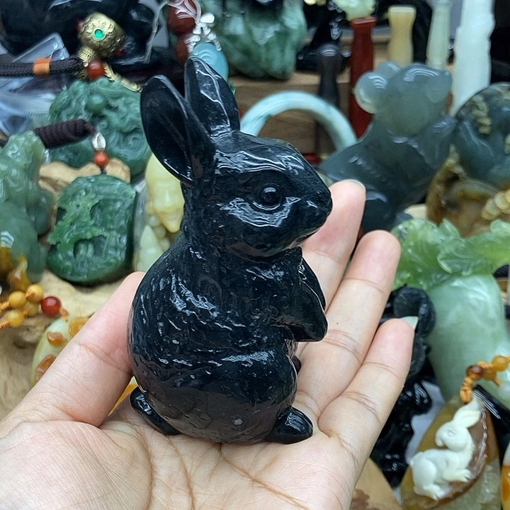岫玉未镶嵌手把件