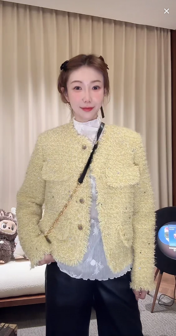 DEDM•STUDIO/精致法式气质轻奢高级感亮片小香外套2510WT/29212-1