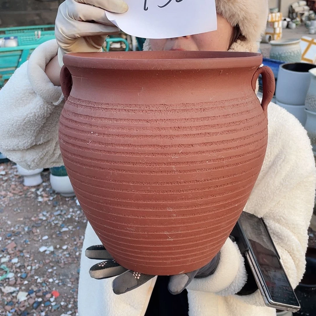 红陶王嫂花盆0129-152