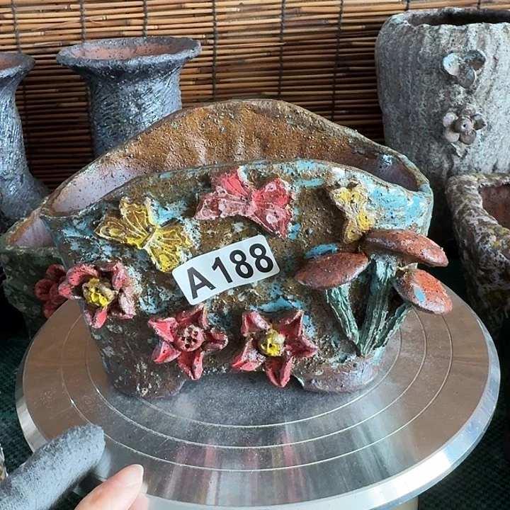 16×8.5×12粗陶手工制作