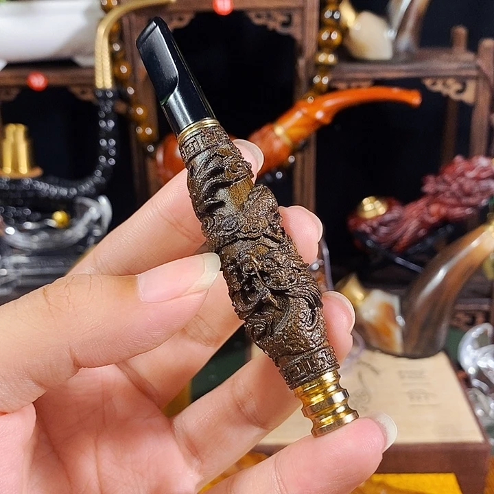 高端定制金丝楠烟嘴
