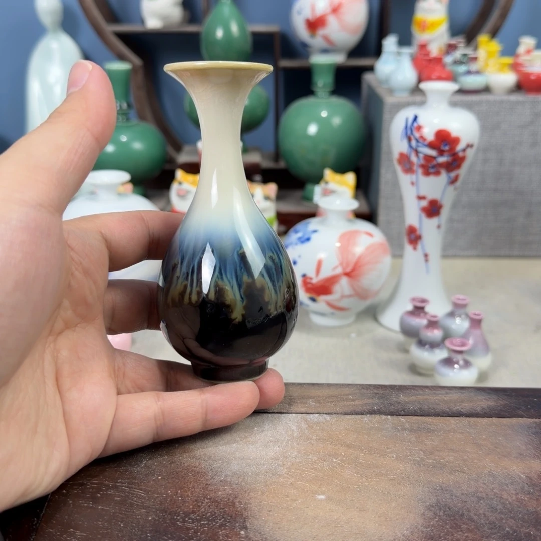 陶瓷手工小花器摆件