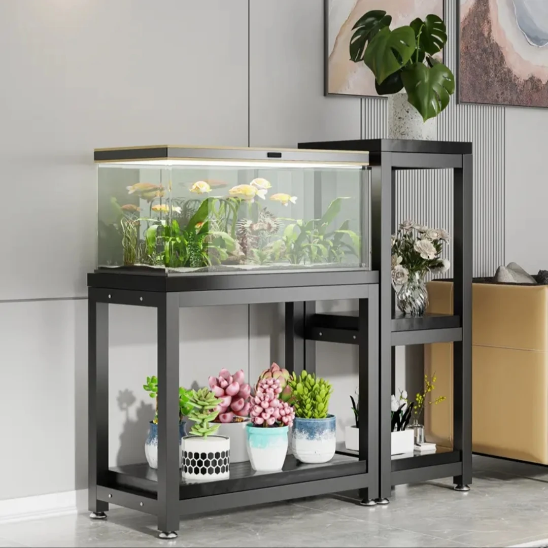 鱼缸架子鱼缸桌子底柜底座小型金属铁艺水族箱底架托架桌子加粗