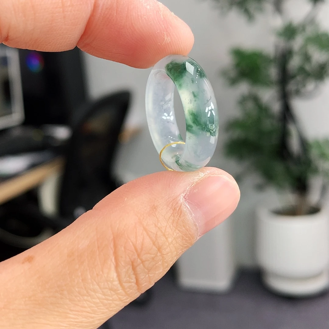 翡翠未镶嵌戒指8号